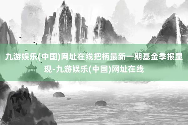 九游娱乐(中国)网址在线把柄最新一期基金季报显现-九游娱乐(中国)网址在线